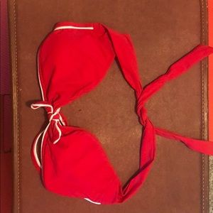 Red Ralph Lauren bathing suit top